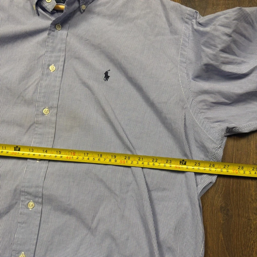 Vintage 90s Polo Ralph Lauren Blake Men's XL Blue Check Button Down Shirt